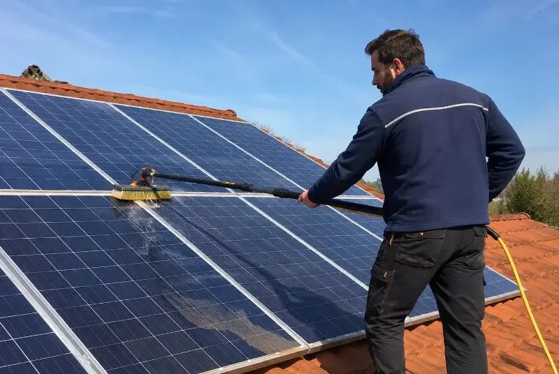 Nettoyage et entretien de panneaux solaires à Grigny
