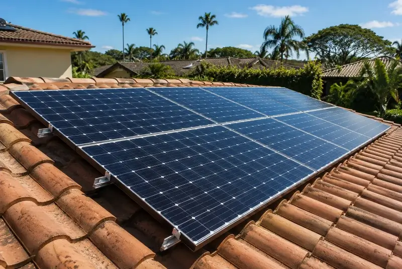 Installation de panneaux solaires à Grigny